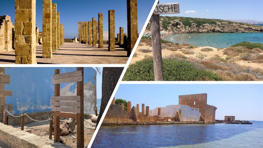 Tonnara de Vendicari : Ruines de la tonnara de Vendicari, en pleine réserve naturelle, où nature sauvage et patrimoine maritime se rencontrent.