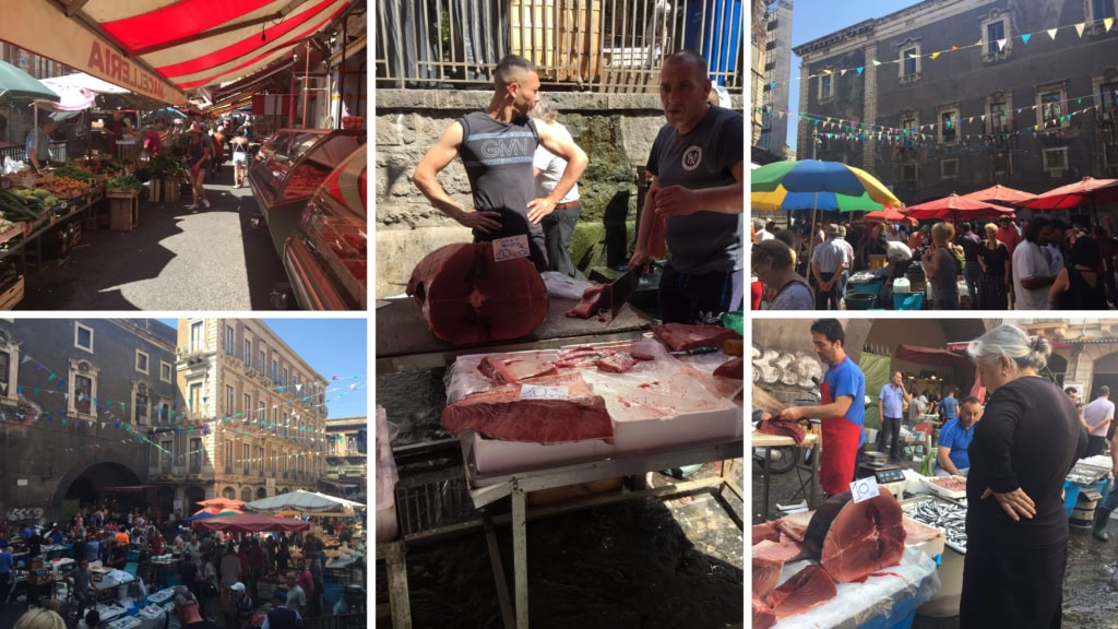 Le marché aux poissons de Catane, vibrant de couleurs et d’odeurs marines, où pêcheurs et marchands perpétuent les traditions siciliennes.