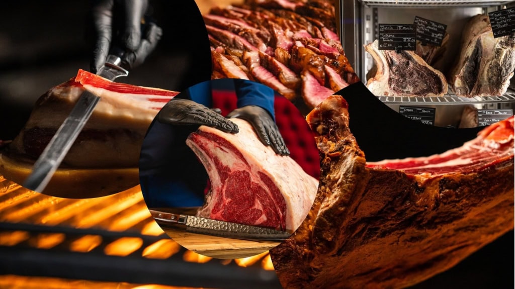 Pièce de bœuf de Sicile préparé avec soin sur la grillade.