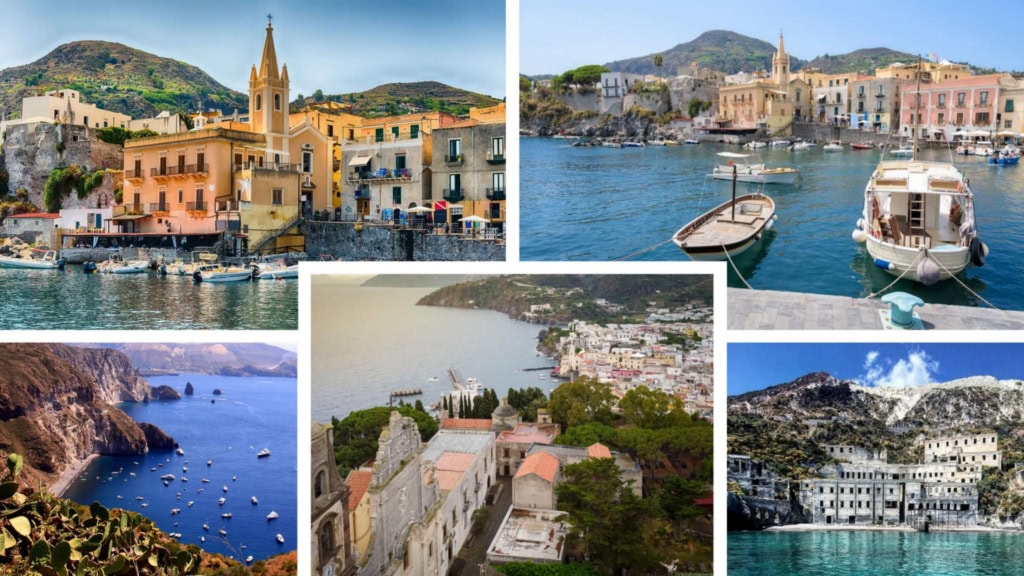 Vue pittoresque du port de Sicile avec bateaux et bâtiments colorés.